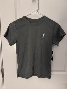 PJ Salvage Olive Short Sleeve Tee with Lightning Bolt